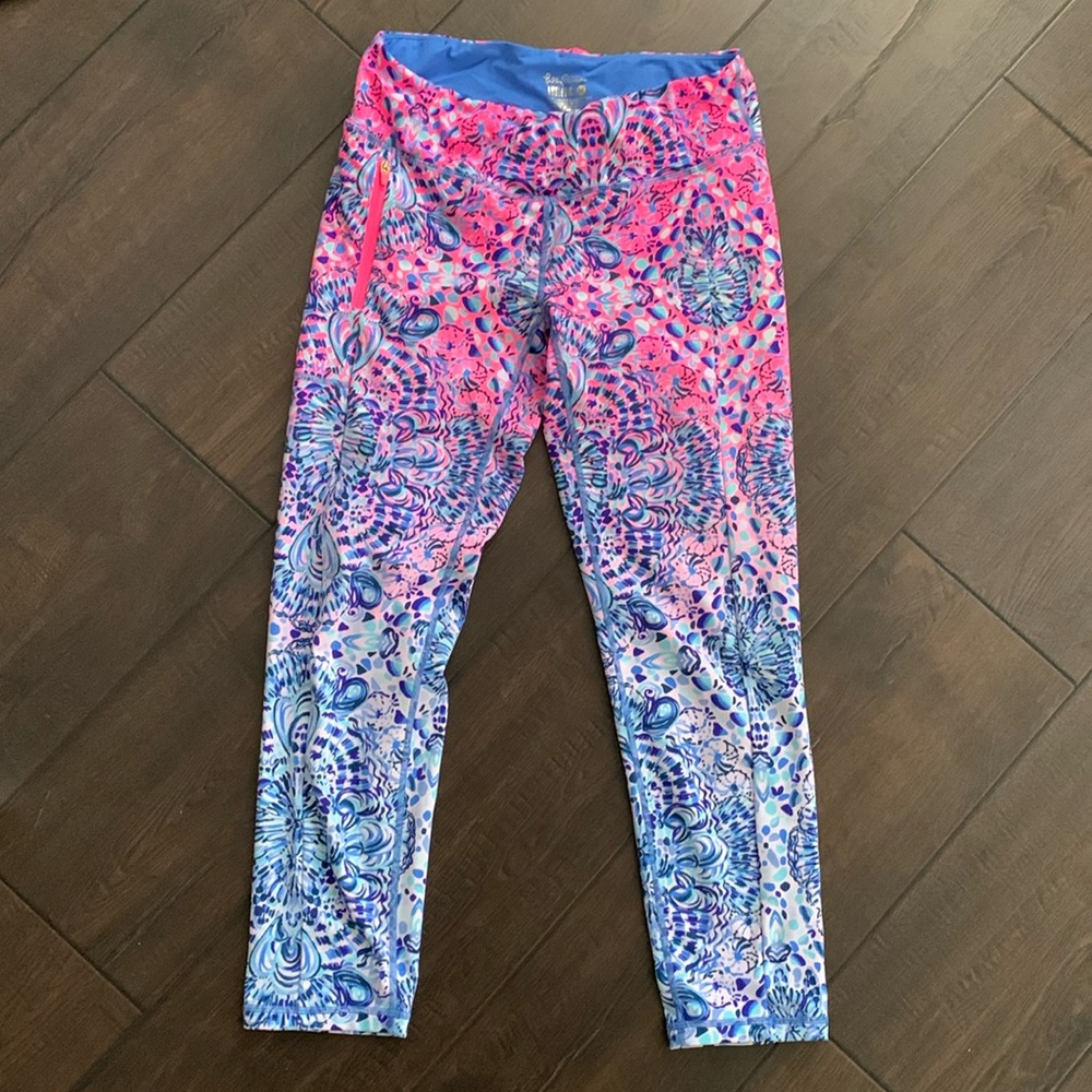 Lilly Pulitzer Luxletic Med pink and blue
Gently used